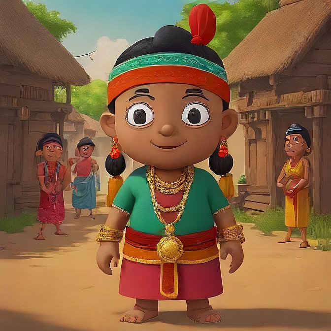 3D cartoon character art